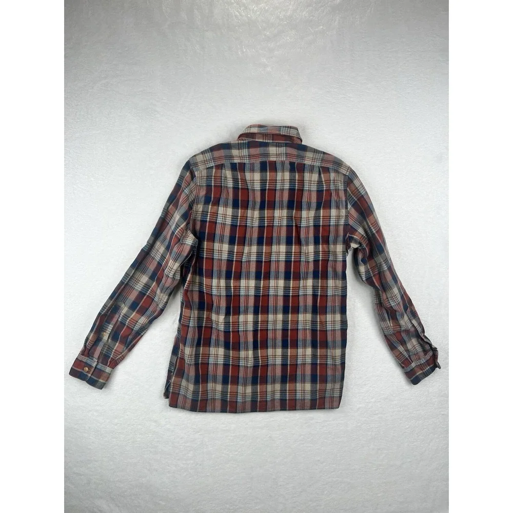 J Crew Sportsman Outfitter‎ Mens Size Small Red Plaid Button Up Long Sleeved